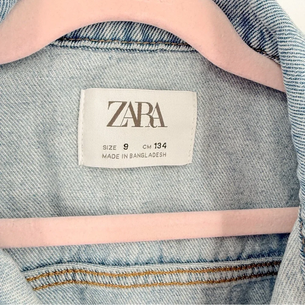 Zara Light Blue Jean Jacket for Kids
